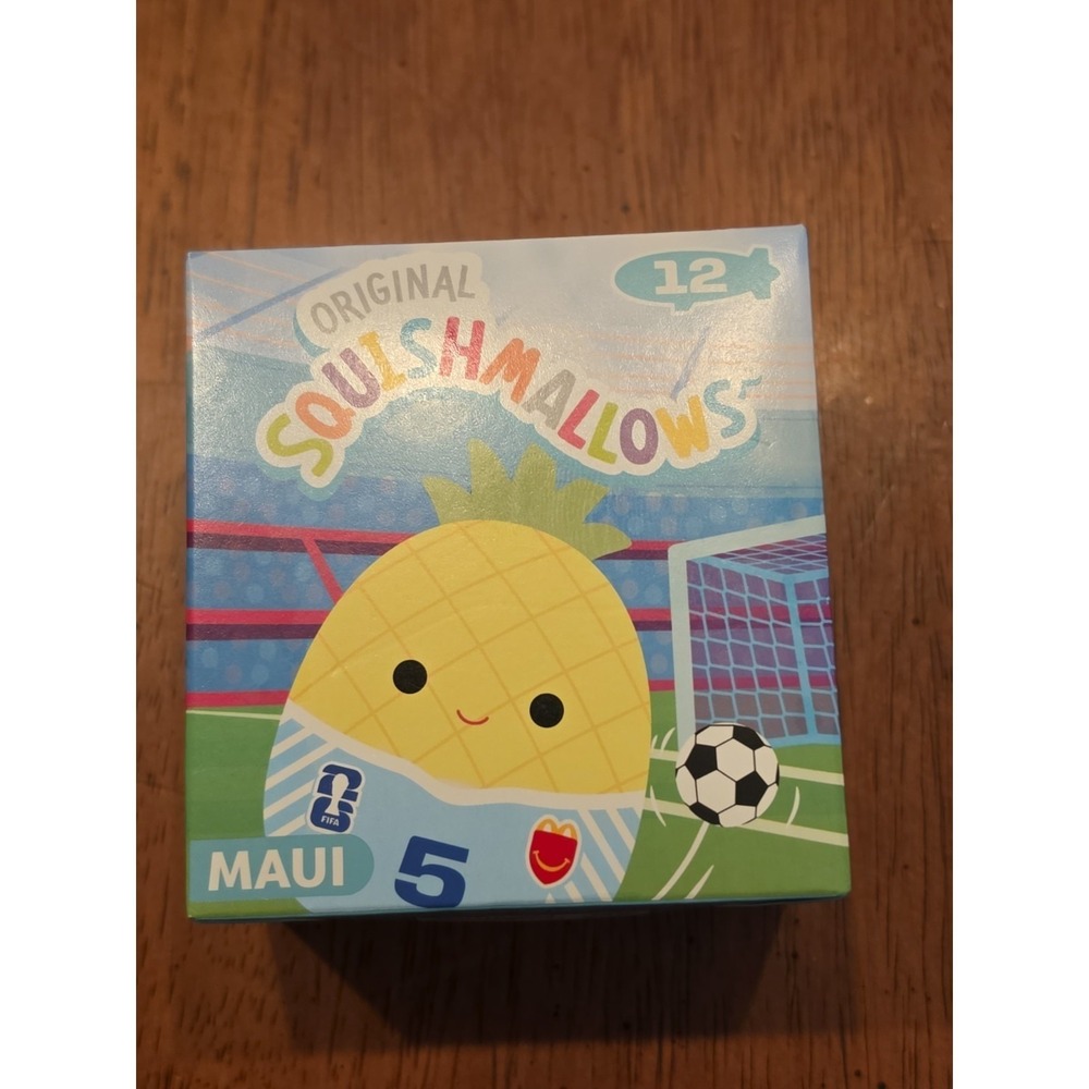 2026 McDonalds Happy Meal SQUISHMALLOWS FIFA SOCCER No. 12 MAUI NEW In Box.